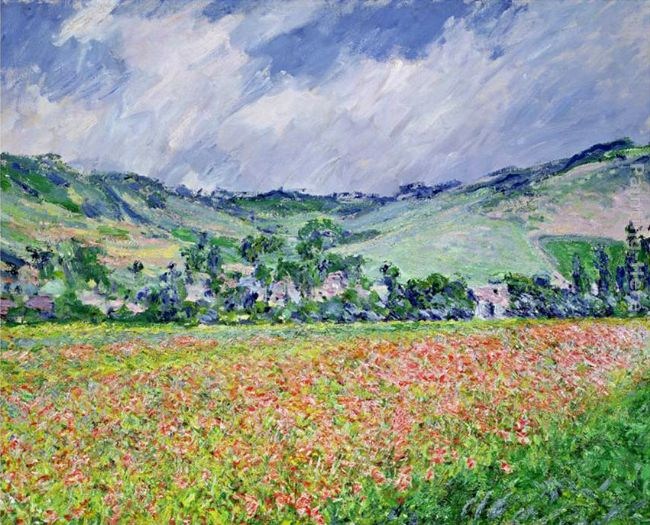 Claude Monet The Poppy Field Near Giverny